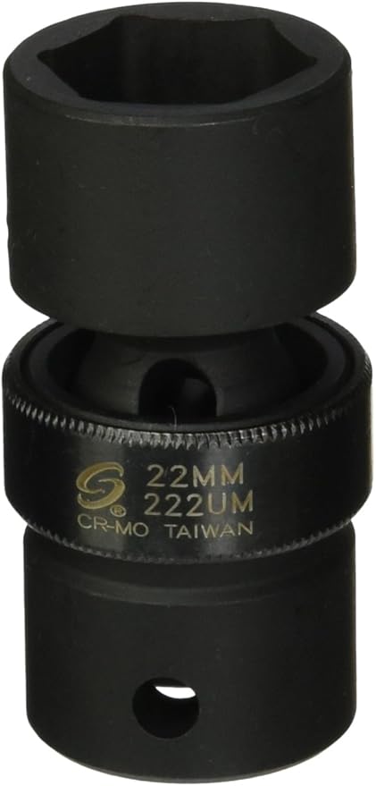 Sunex 222um 1/2-Inch Drive 22-mm Universal Impact Socket