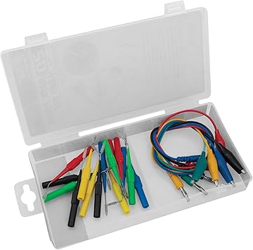 Performance Tool W2938 - 15-Piece Back Probe Kit with Color-Coded Probes and Extension Leads for Testing Harness Connectors and Automotive Sensors