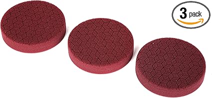 WEN AA1601 6-Inch Coarse-Grit Diamond-Cut Foam Polishing Pads for Heavy Cutting, Three Pack