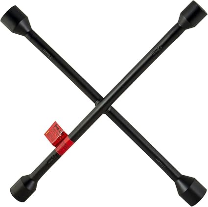 Pro-Lift W-9047P 14-Inch MET Lug Wrench - Universal Heavy Duty 4-Way Tire Cross Wrench, Black