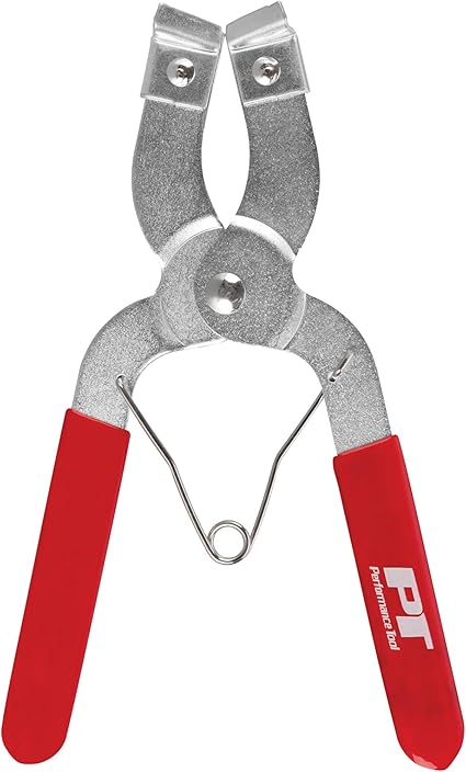 Performance Tool W80575 Piston Ring Compressor Pliers - Installs and Removes Rings 3/64-Inch through 1/4-Inch - Comfortable Vinyl Grip Handles