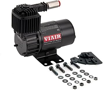 Viair 10019: 100C Stealth Black Compressor Kit W/Omega Mounting Bracket (12V, 15% Duty, Sealed)