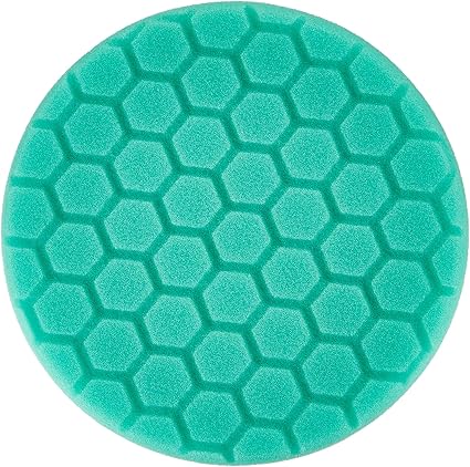 Chemical Guys BUFX_103HEX6 BUFX_103_HEX6 Hex-Logic Heavy Polishing Pad, Green (6.5 Inch Pad made for 6 Inch backing plates), 1 Pad Included