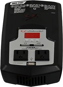 Schumacher XI75DU DC to AC Digital Power Inverter for Cars