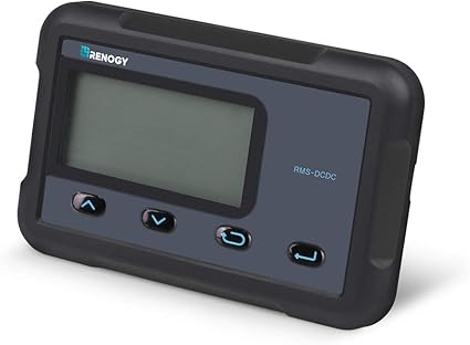 Renogy Monitoring Screen for 12V 30/50A DC MPPT on-board Battery Charger, Flush-mount with Backlit LCD, Real-time Tracking