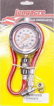 Longacre 52-52012 Liquid Filled 2.5 GID Tire Gauge 0-45 psi