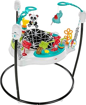 Fisher-Price Baby Bouncer Pink Petals Jumperoo Musical Activity Center with Lights Sounds & Developmental Toys