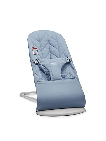 BabyBjörn Bouncer Bliss, Woven, Petal Quilt, Blue