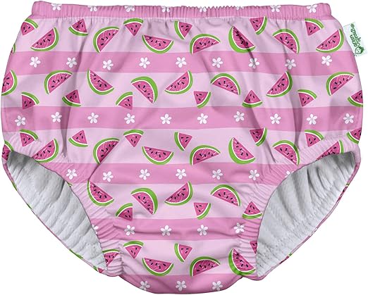 green sprouts baby girls Pull-up Reusable and Toddler Swim Diaper, Light Pink Watermelon Stripe, 18-24 Month US