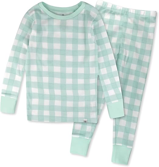 HonestBaby baby-boys 2-Piece Pajamas Sleepwear PJs 100% Organic Cotton for Infant Baby and Toddler Boy, Unisex