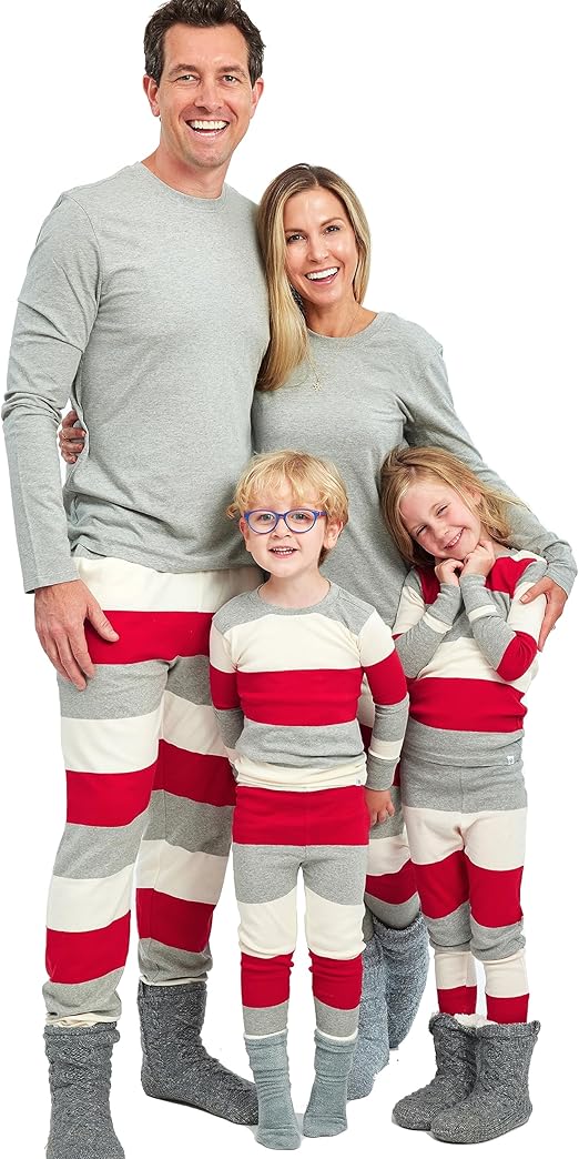 HonestBaby Organic Cotton Holiday Family Jammies Pajamas