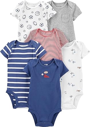 Simple Joys by Carter's baby-boys 6-pack Short-sleeve Bodysuit