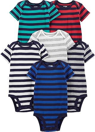 Simple Joys by Carter's baby-boys 6-pack Short-sleeve Bodysuit