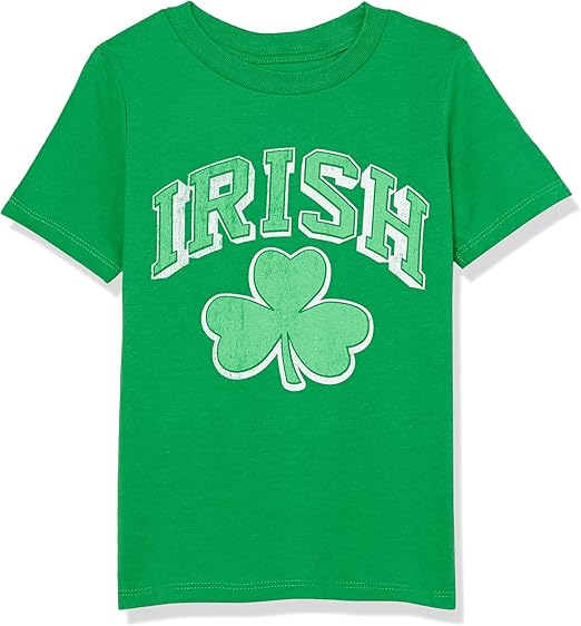 The Children's Place Baby and Toddler Irish Graphic Tees, Shamrock 2 Single, 3T