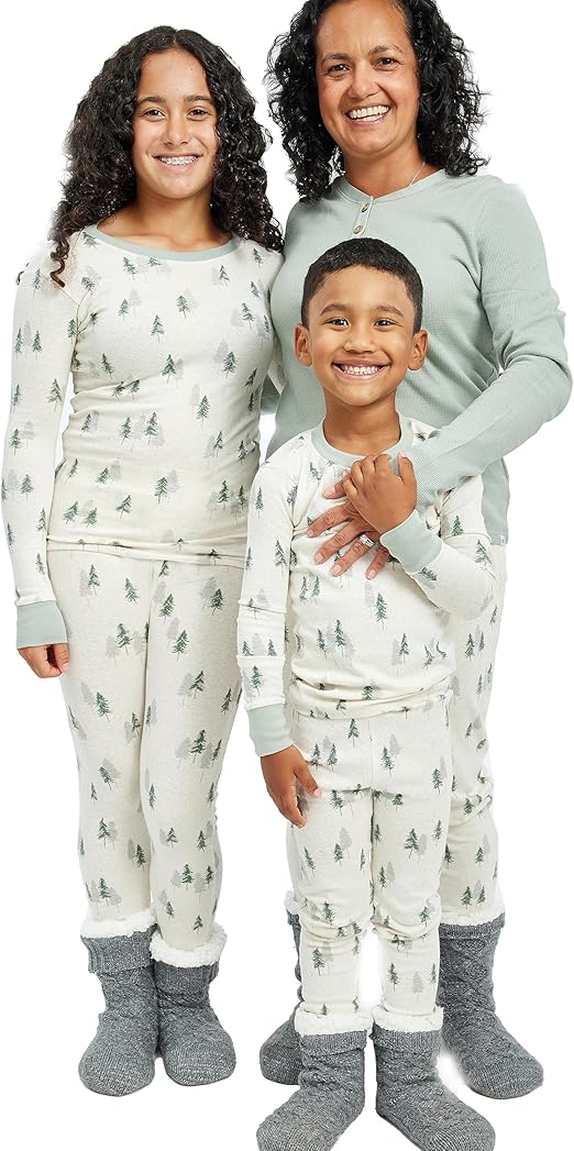 HonestBaby Organic Cotton Holiday Family Jammies Pajamas