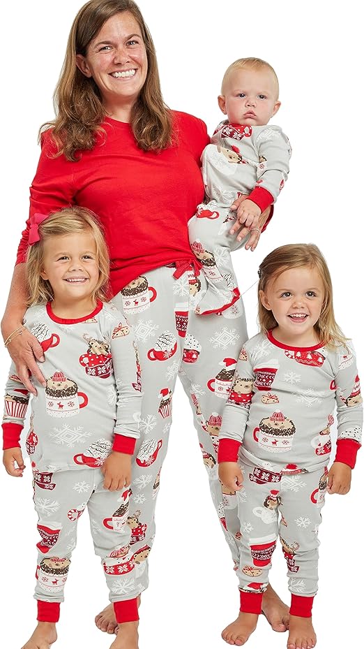 HonestBaby Organic Cotton Holiday Family Jammies Pajamas