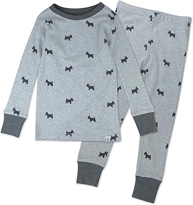 HonestBaby baby-boys 2-Piece Pajamas Sleepwear PJs 100% Organic Cotton for Infant Baby and Toddler Boy, Unisex