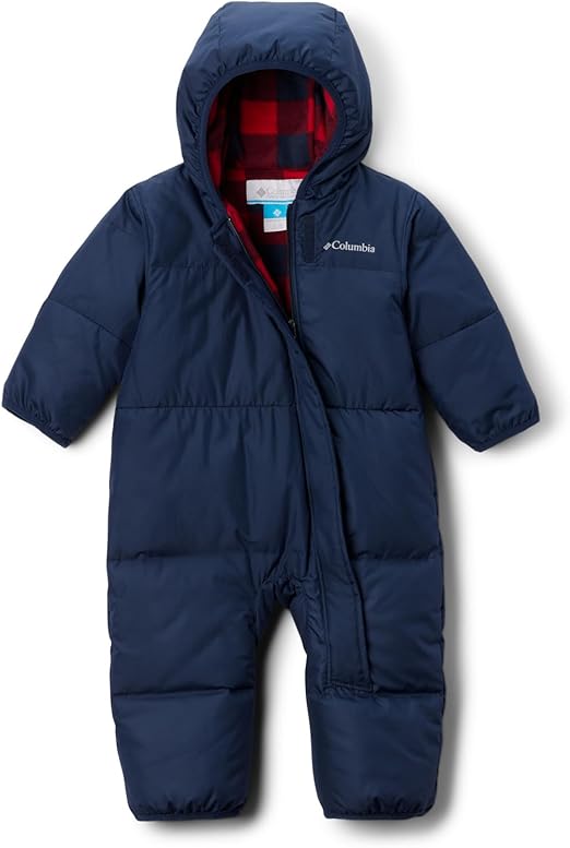 Columbia Baby Snuggly Bunny II Bunting, Collegiate Navy/Mountain Red Check, 12/18