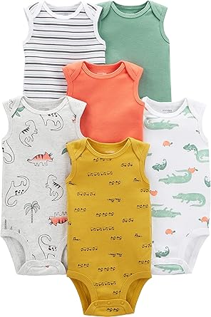 Simple Joys by Carter's baby-boys 6-pack Short-sleeve Bodysuit