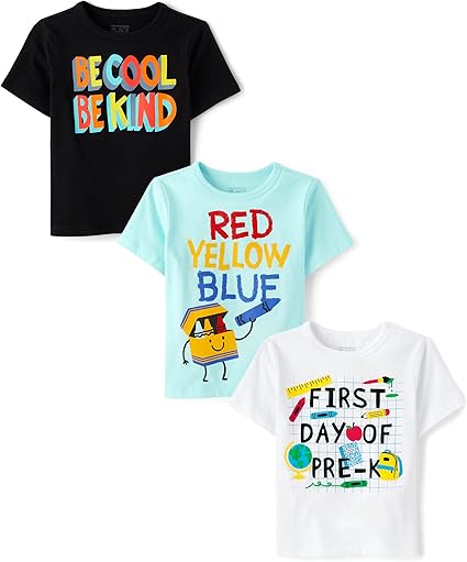 The Children's Place Baby Boys Educational Short Sleeve Graphic T Shirt