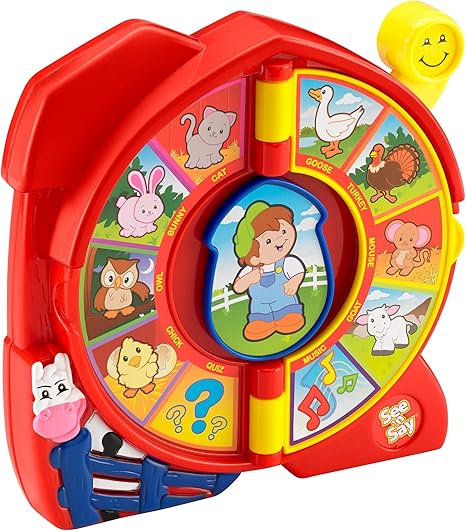 Fisher-Price Little People Toddler Toy See ‘n Say The Farmer Says, Learning Game with Music & Sounds for Kids Ages 18+ Months