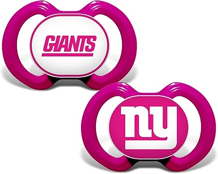 Baby Fanatic Girls Pink Pacifier 2-Pack - NFL New York Jets - Officially Licensed League Gear