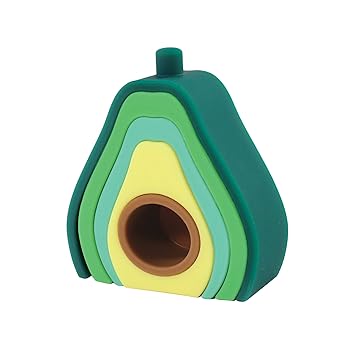 Hudson Baby Silicone Toy Arches, Avocado, One Size