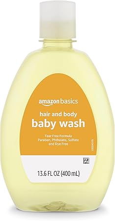 Amazon Basics Tear-Free Baby Hair and Body Wash, 13.6 oz (Pack of 1) | Lightly scented