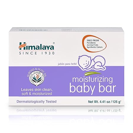 Himalaya Moisturizing Baby Bar with Olive & Almond Oils, 4.41 Ounce