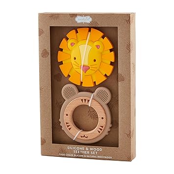 Mud Pie Kids Safari Teether Set; Approx 3 1/2 X 3 1/2