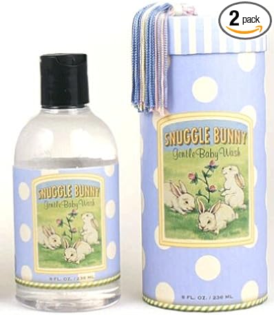 Michel Design Works Snuggle Bunny Gentle Baby Wash, Blue, 9-Ounce Bottle (Pack of 2)