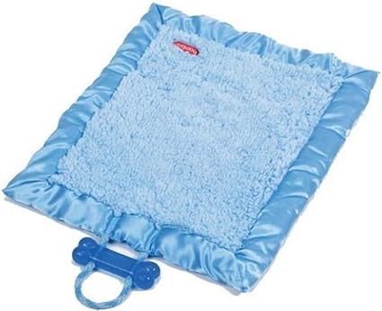 Bamboo Puppy Teething Blankie, Blue