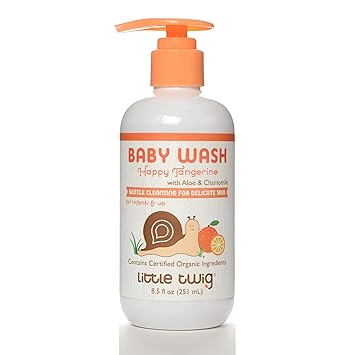 Little Twig® Baby Wash, Natural Plant Derived Formula, Tangerine, 8.5 fl oz