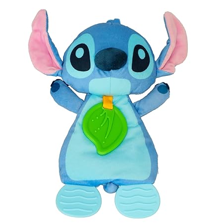 Kids Preferred Disney Baby's Lilo and Stitch - Stitch Plush and Sensory Crinkle Teether Toys for Newborn Baby Boys and Girls 10 inches