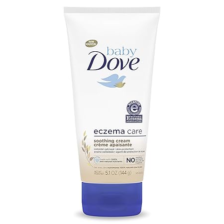 Baby Dove Soothing-Cream for Delicate Baby Skin Eczema Care (Pack of 1) | 5.1 oz | No Artificial Perfume or Color, Paraben Free, Phthalate Free