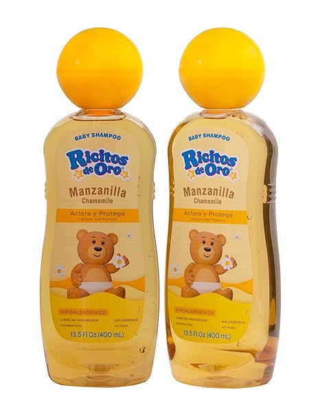 Ricitos de Oro Baby Shampoo (Pack of 2) | Paraben Free, Hypoallergenic | 13.5 FL Oz Each