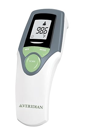 Infrared Thermometer | Forehead Measurements | 1-Second Readout | Hygienic Non-Contact | Whole Family Care | 3-Year Warranty