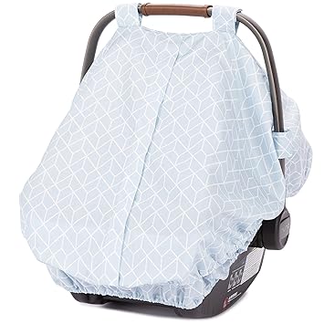 Diono Infant Car Seat Cover, Universal Weather Protection Canopy for Baby, Adjustable and Breathable with Insect Net, Blue