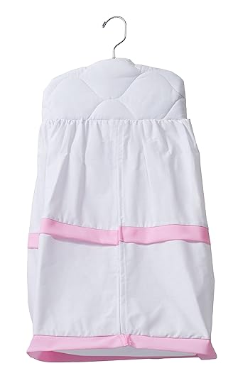 Baby Doll Medallion Crib Diaper Stacker, Pink