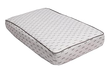 Bacati - Love Muslin Quilted Changing Pad Cover (Mustache, Grey)