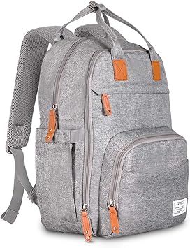 TETHYS All Backpacks, Grey, Large (Pack of 1)