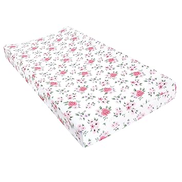 Hudson Baby Unisex Baby Changing Pad Cover, Vintage Floral, One Size