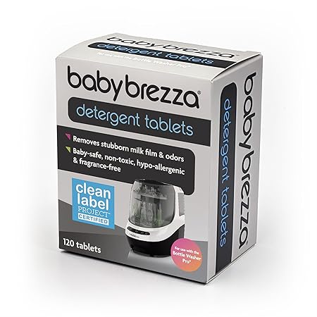 Baby Brezza Detergent Soap Tablets for Bottle Washer Pro (Pack of 120)