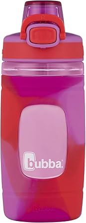 bubba. Flo Kids Water Bottle, 16oz, Mized Berry with Watermelon & Wild Berry Color Wash