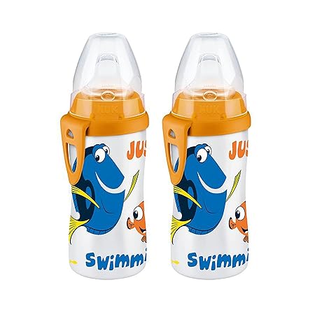 NUK Finding Dory Active Cup 10oz, 2 Count (Pack of 1) – BPA Free, Spill Proof Sippy Cup