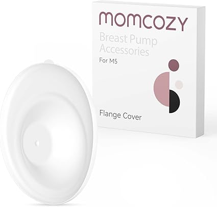 Momcozy Flange Lid Only Compatible with Momcozy M5 NOT for Others. Dust-Proof Flange Cover Original M5 Breast Pump Replacement Accessories, 1 Pack