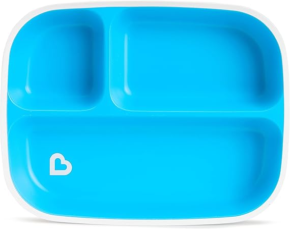 Munchkin® Splash™ Toddler Divided Plate, Blue