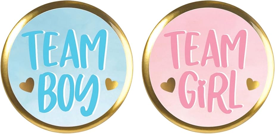 Blue & Pink Gender Reveal Multipack Buttons - 2