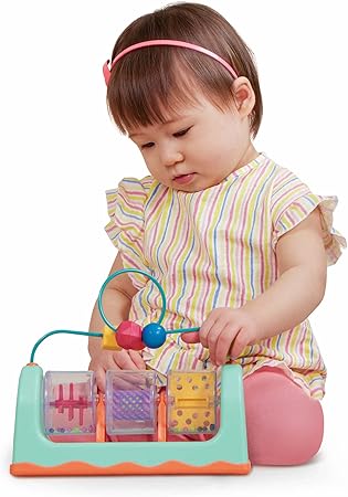 B. toys- B. baby- Bead Maze- Baby Activity Station – Developmental Interactive Baby Toy – Balls, Spinners – Sensory Toys for Babies –Spin, Rattle & Roll- 6 Months +t