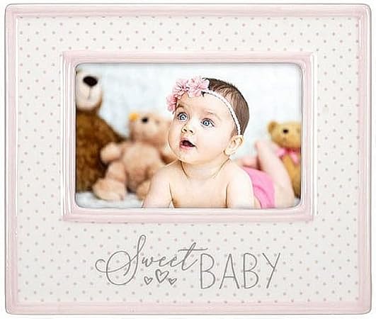 Malden 4X6 SWEET BABY PINK CERAMIC, White